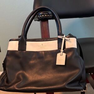 Kate Spade Black and White Satchel with dust bag